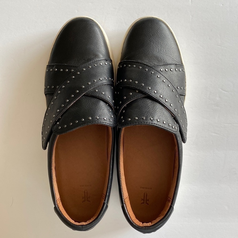 Frye Nina stud slip on worn once womens 10 black